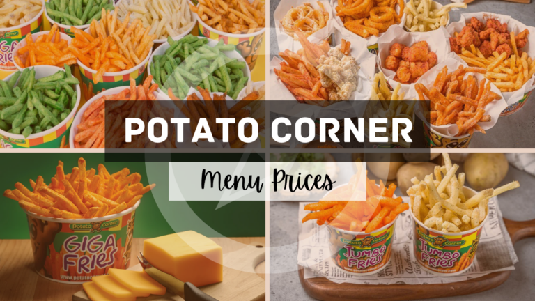 Potato Corner Menu Singapore Updated Prices