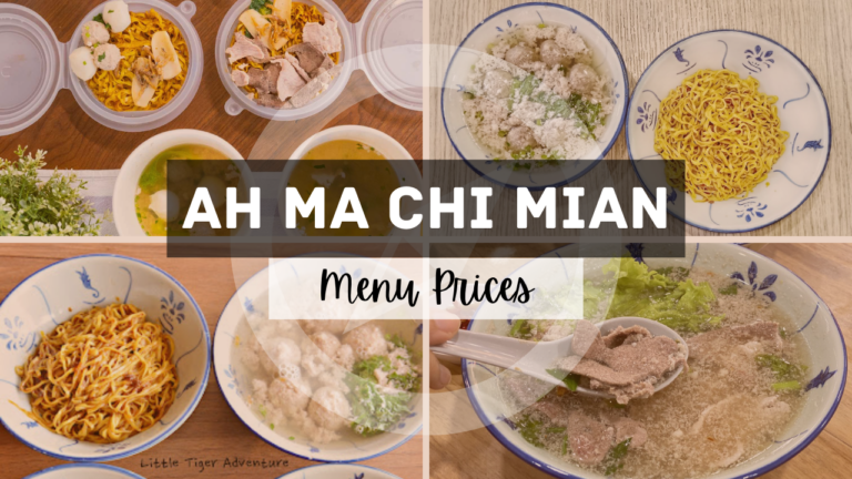 Ah Ma Chi Mian Menu Singapore Prices