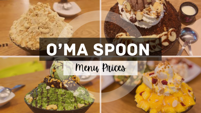 O’ma Spoon Menu Singapore Updated Prices