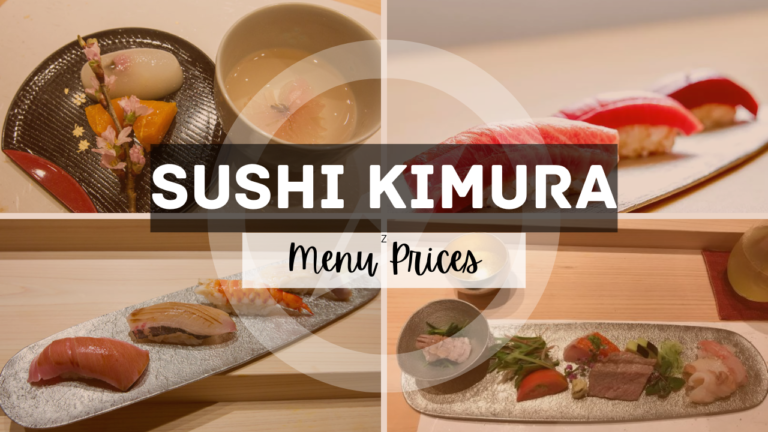 Sushi Kimura Menu Singapore Updated Prices
