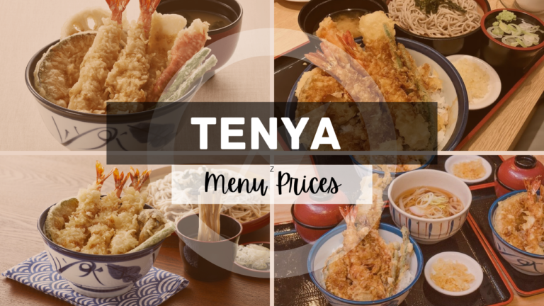 Tenya Menu Singapore Updated Prices