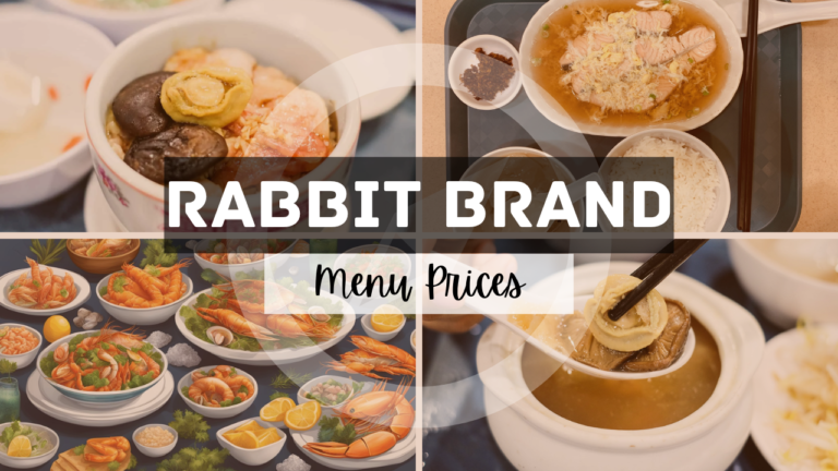 Rabbit Brand Seafood Delicacies Menu Singapore Updated Prices