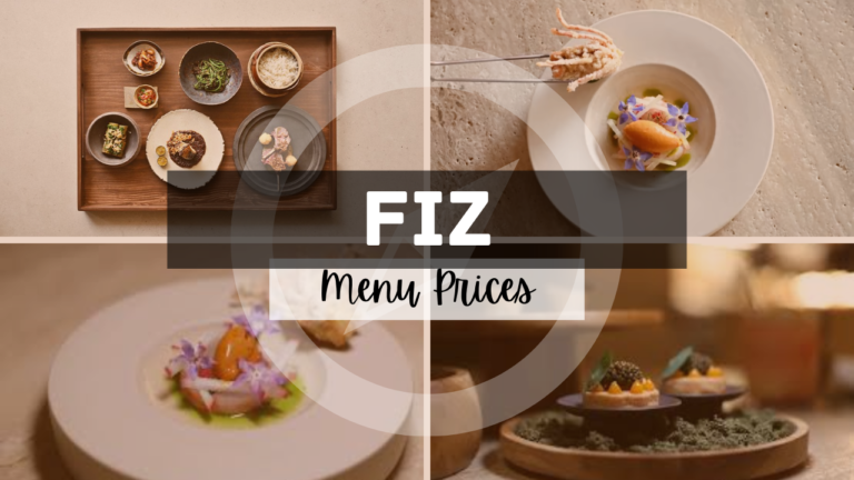 Fiz Singapore Menu
