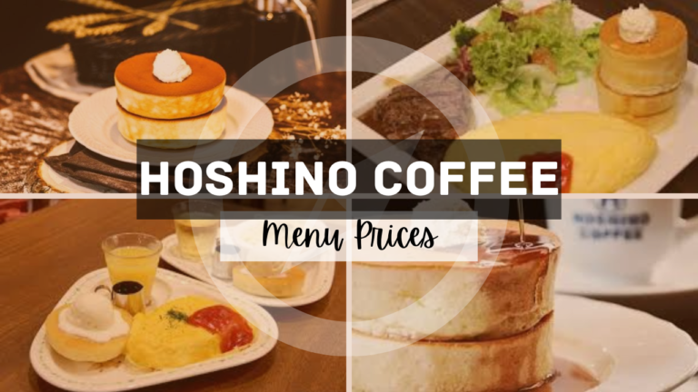 Hoshino Coffee Singapore Menu