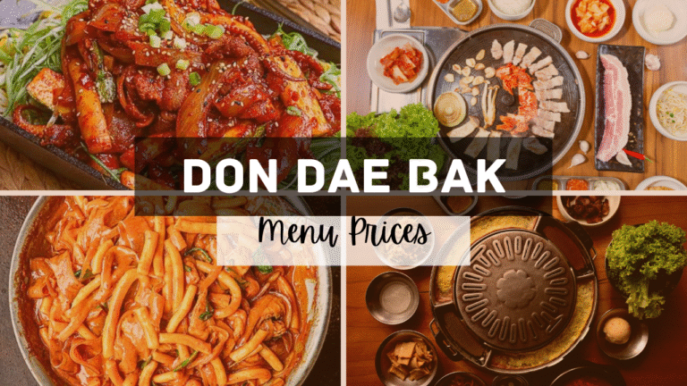 Don Dae Bak Singapore Menu Prices